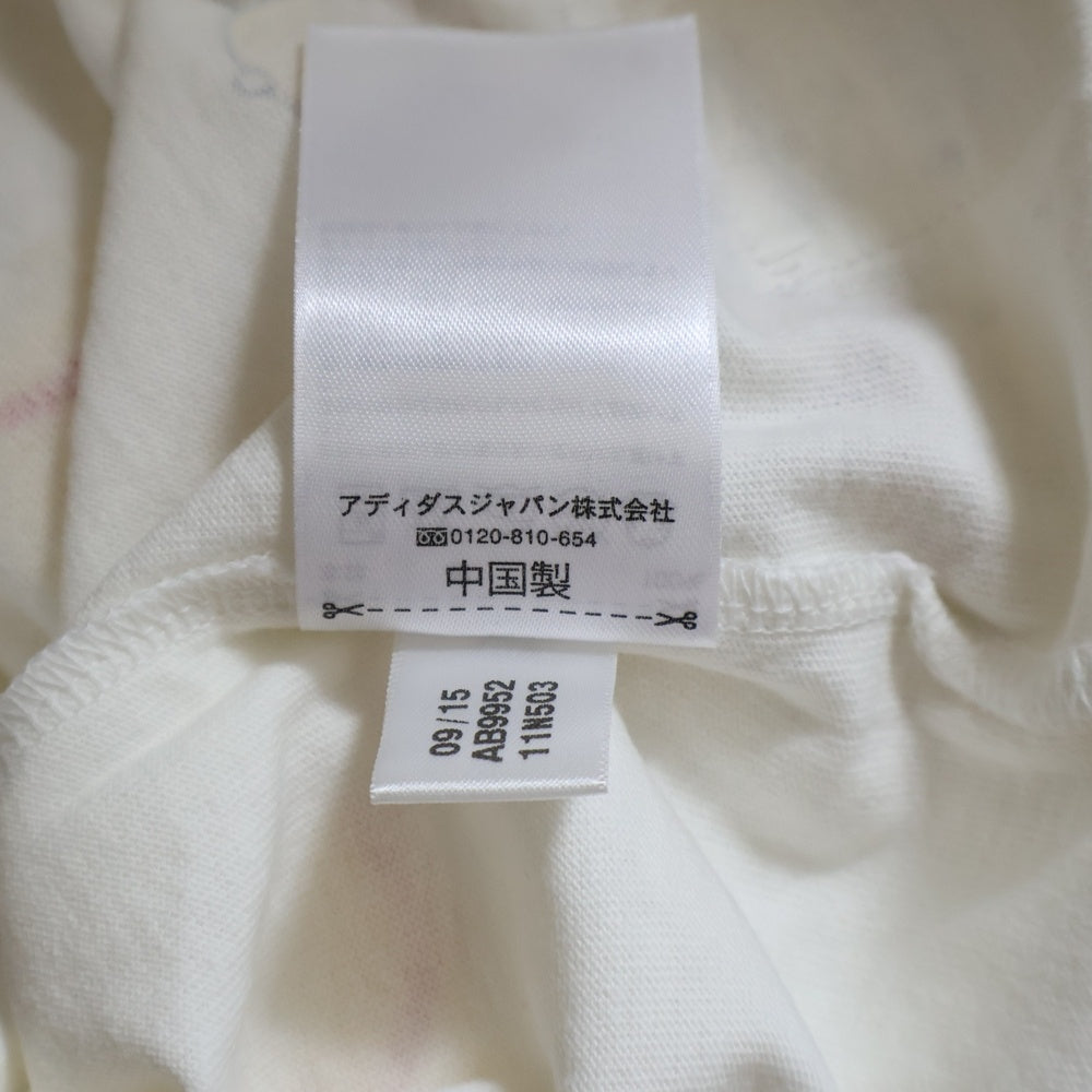 MAISON KITSUNE(メゾンキツネ) ×REEBOK 総柄 半袖Tシャツ カットソー レディース ホワイト/ブラウン