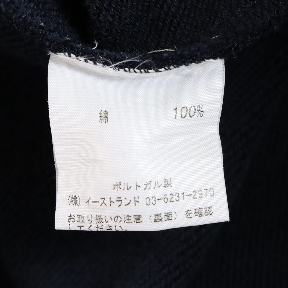 MAISON KITSUNE(メゾンキツネ) カレッジプリント ドローストリング ジップアップフーディ スウェットパーカー レディース ネイビー