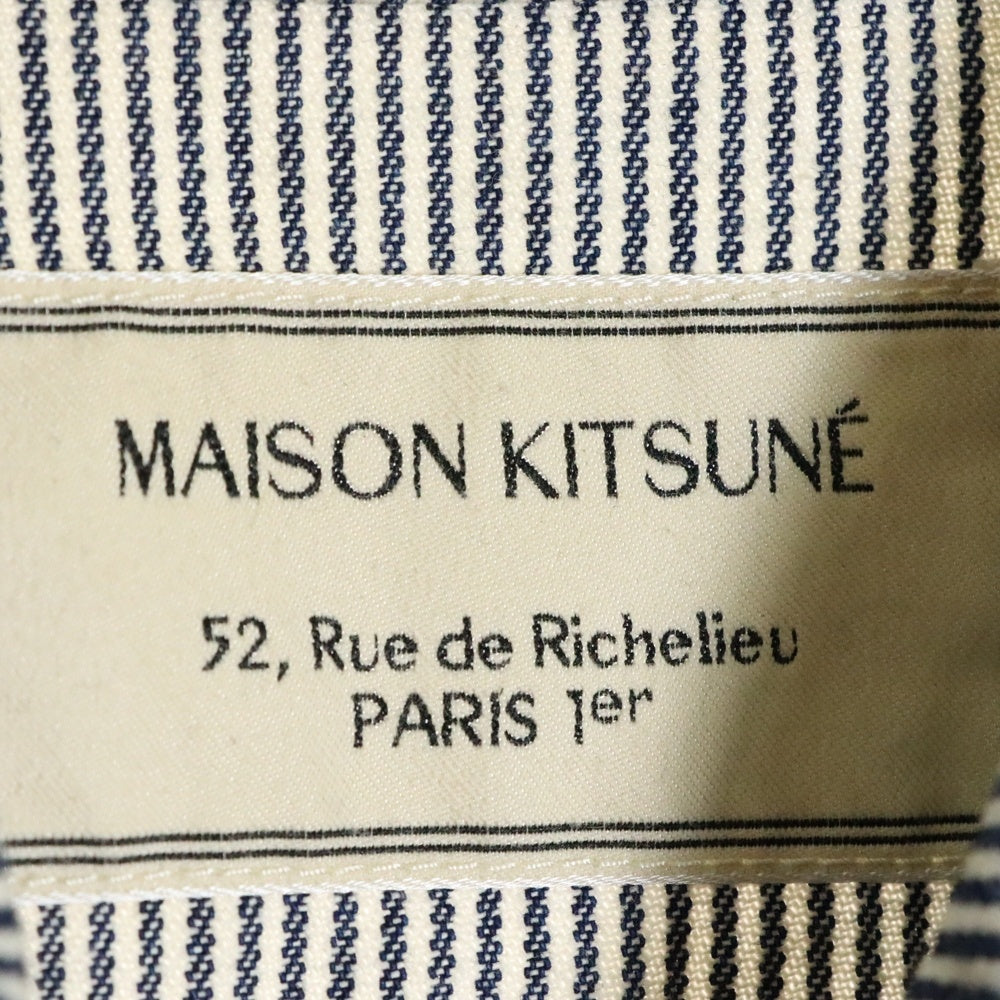 MAISON KITSUNE(メゾンキツネ) ストライプ コットン ジャケット レディース ブルー/ホワイト