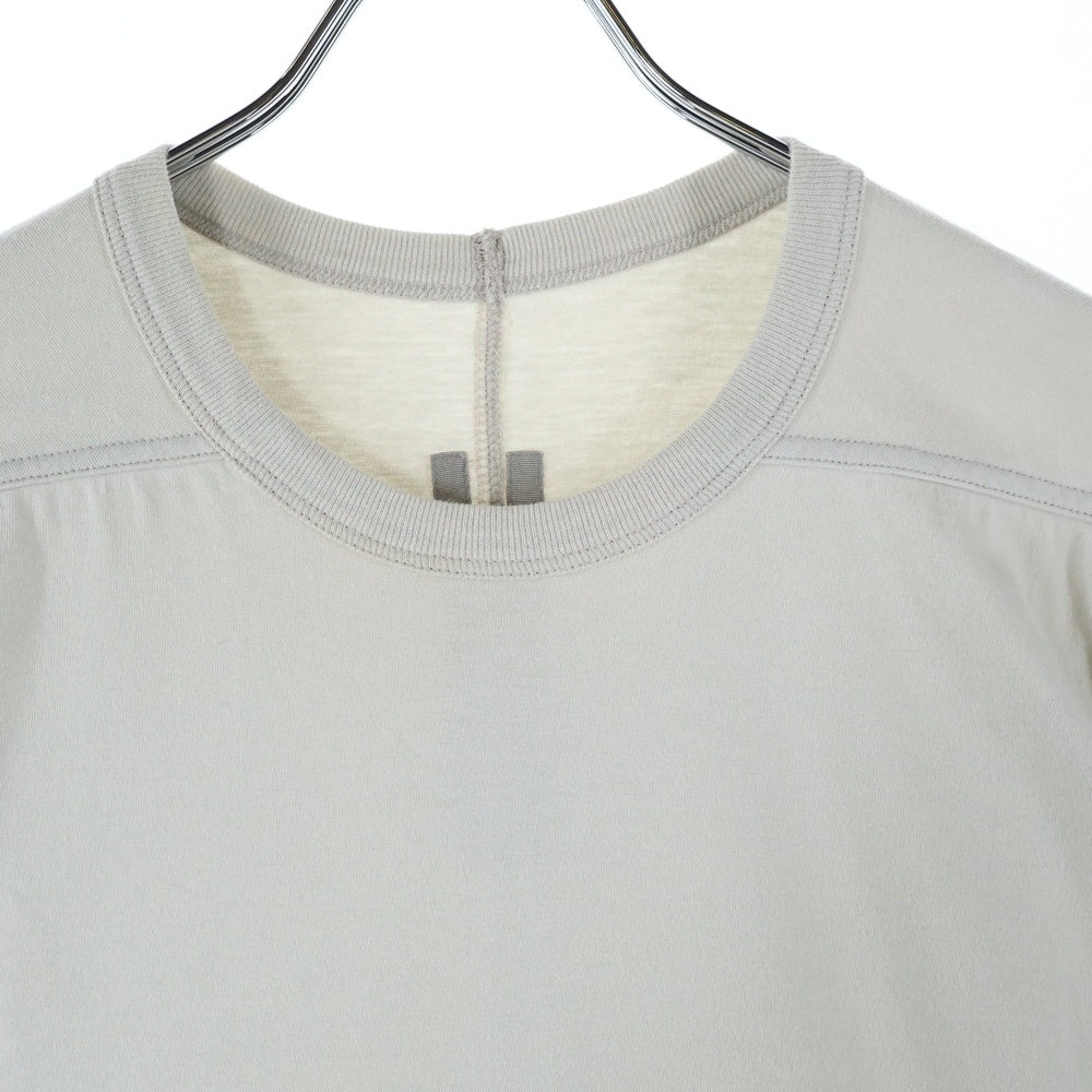 Rick Owens(リックオウエンス) 21AW LEVEL TEE レベル クルーネック 半袖Tシャツ カットソー ライトグレー RU02A5264-JA