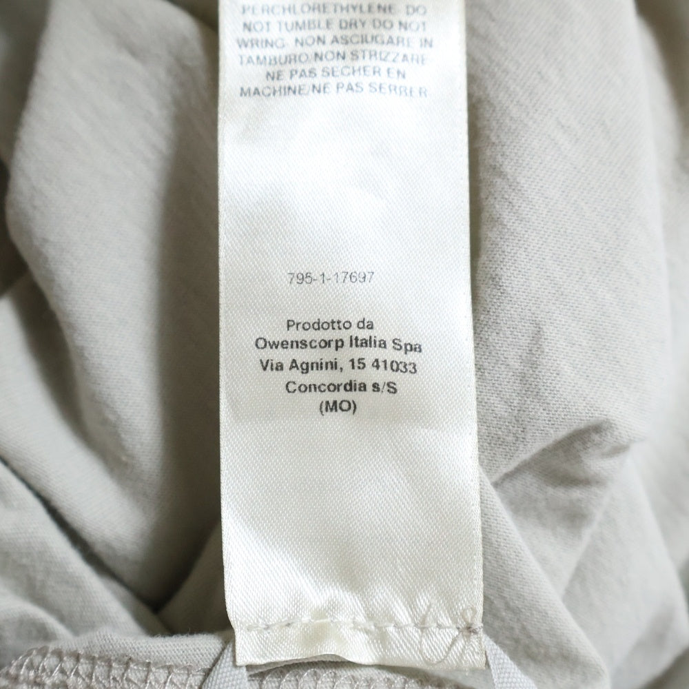 Rick Owens(リックオウエンス) 21AW LEVEL TEE レベル クルーネック 半袖Tシャツ カットソー ライトグレー RU02A5264-JA