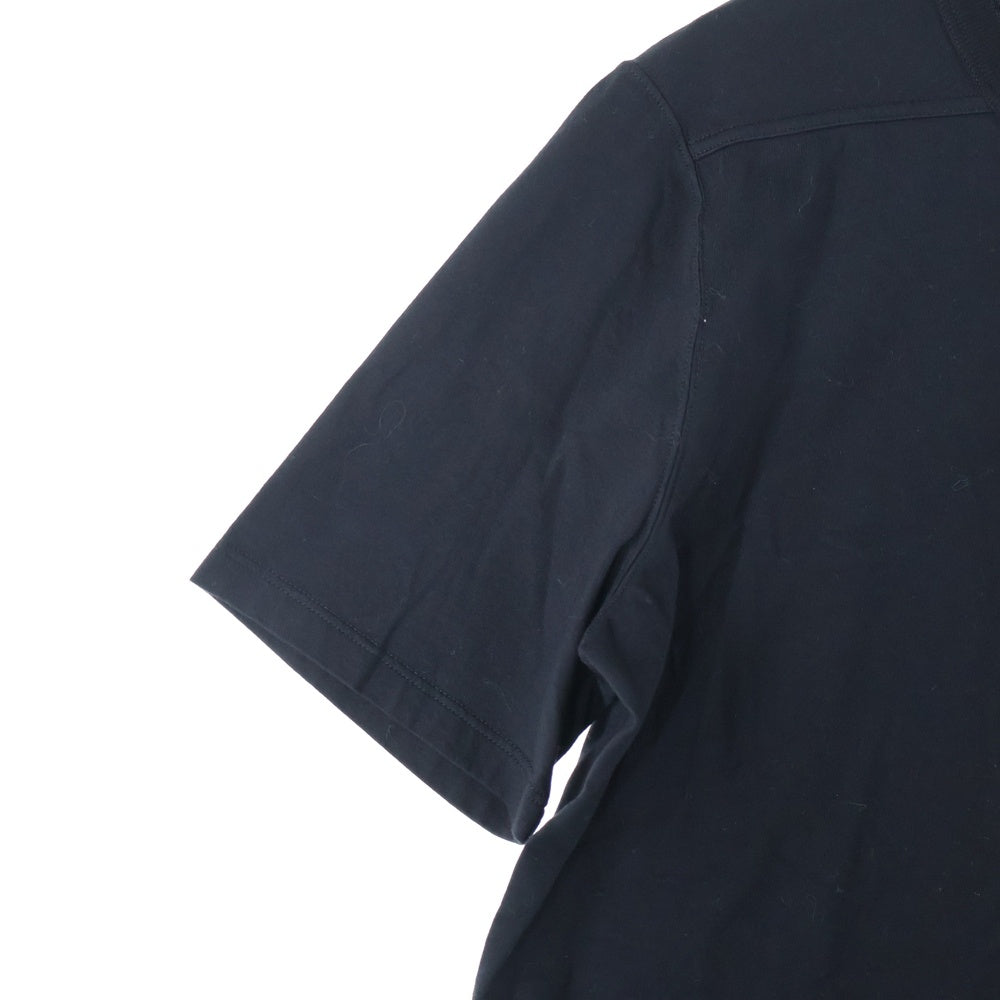 Rick Owens(リックオウエンス) 21AW LEVEL TEE レベル クルーネック 半袖Tシャツ カットソー ブラック RU02A5264-JA
