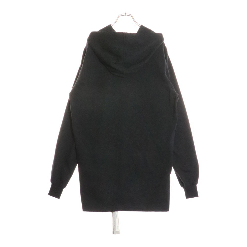Rick Owens(リックオウエンス) 21AW HOODIE コットン プルオーバーパーカー ブラック RU02A5285-BA