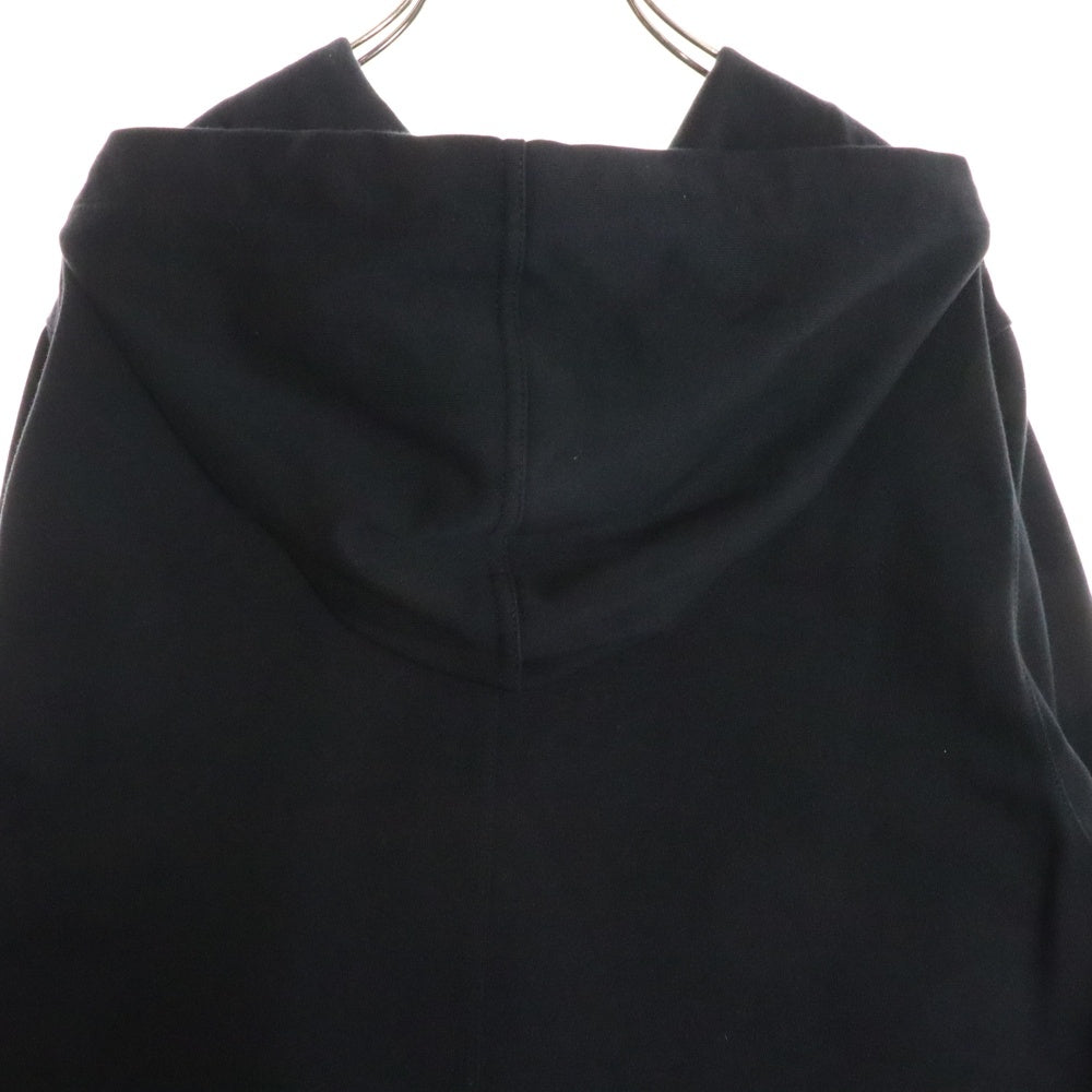 Rick Owens(リックオウエンス) 21AW HOODIE コットン プルオーバーパーカー ブラック RU02A5285-BA