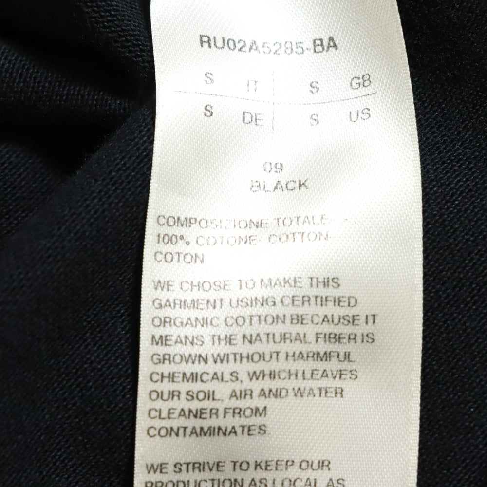 Rick Owens(リックオウエンス) 21AW HOODIE コットン プルオーバーパーカー ブラック RU02A5285-BA