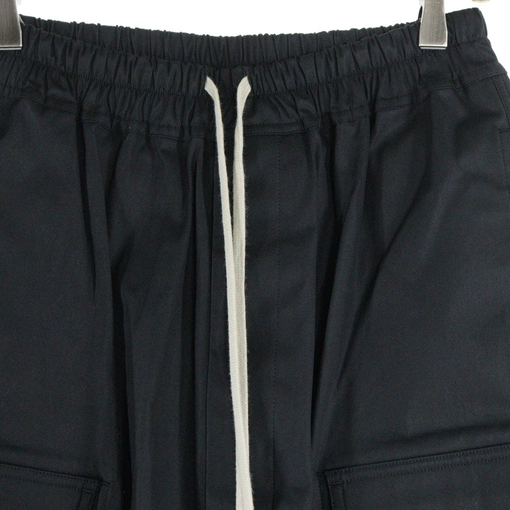 Rick Owens(リックオウエンス) 22SS CARGO PODS カーゴ ポッズ ドローコードショーツ ハーフパンツ ブラック RU01B1389-TE