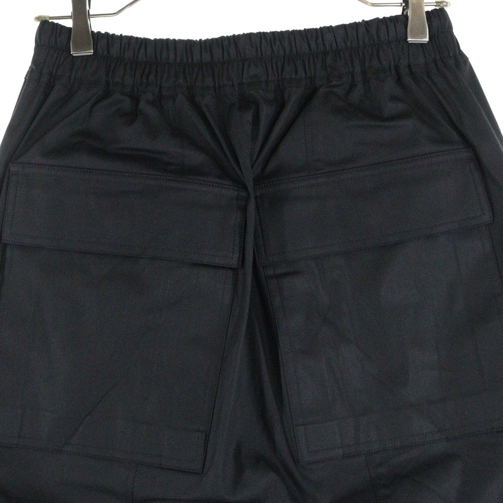 Rick Owens(リックオウエンス) 22SS CARGO PODS カーゴ ポッズ ドローコードショーツ ハーフパンツ ブラック RU01B1389-TE