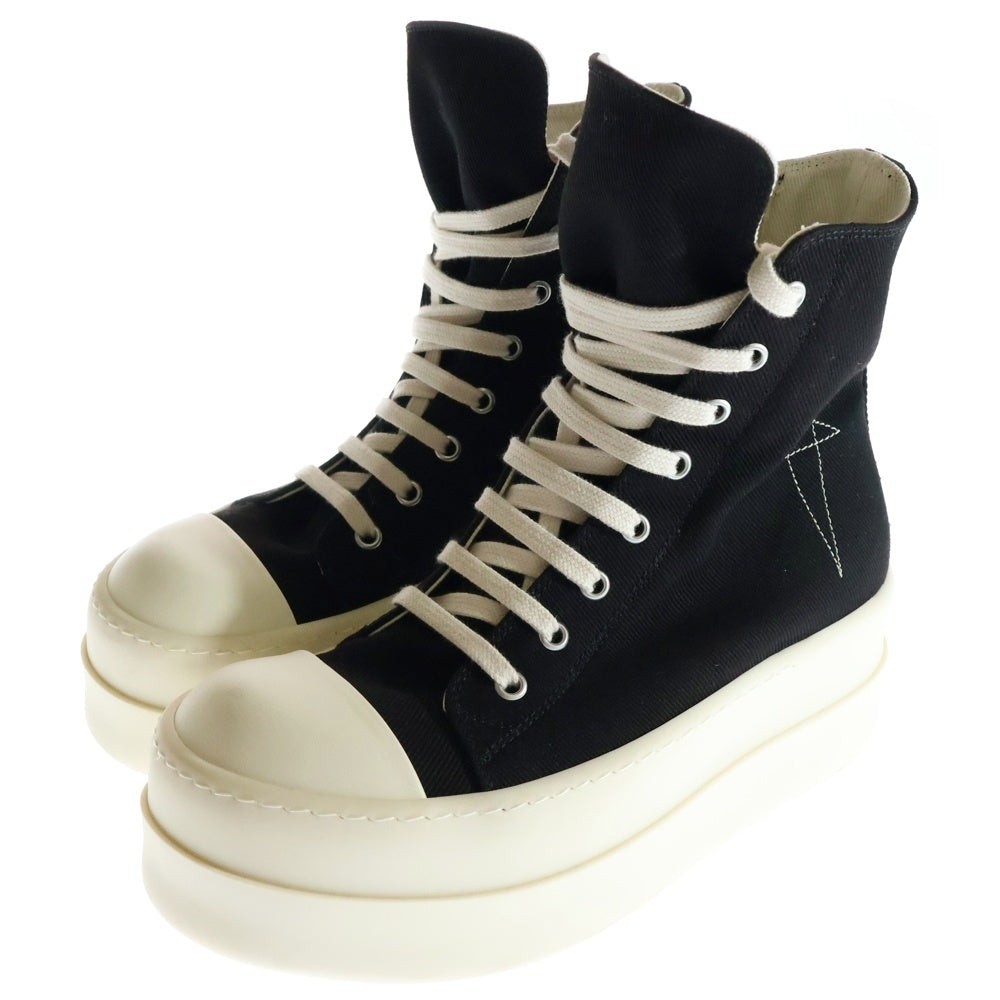DRKSHDW(ダークシャドウ) DOUBLE BUMPER SNEAKS ダブルバンパー ジップアップハイカットスニーカー レディース ブラック/ホワイト DU02D2831