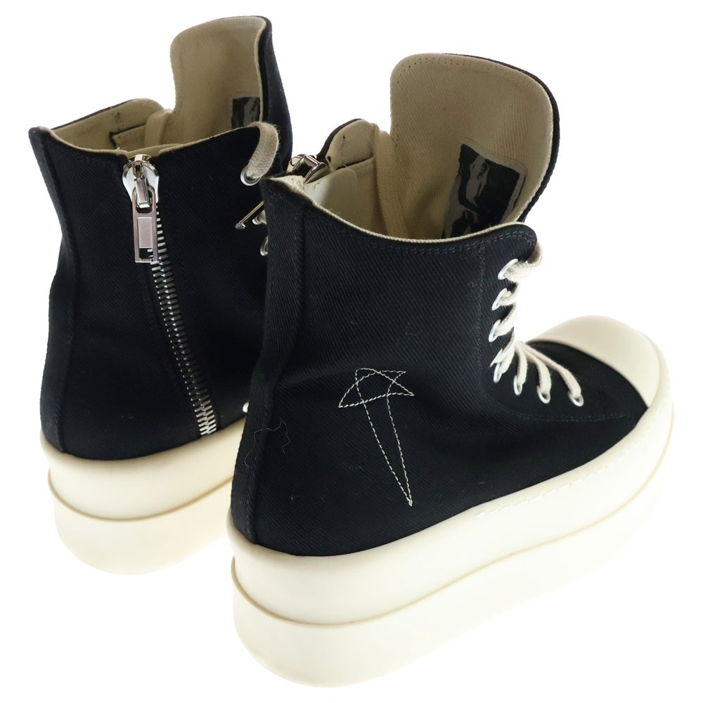 DRKSHDW(ダークシャドウ) DOUBLE BUMPER SNEAKS ダブルバンパー ジップアップハイカットスニーカー レディース ブラック/ホワイト DU02D2831