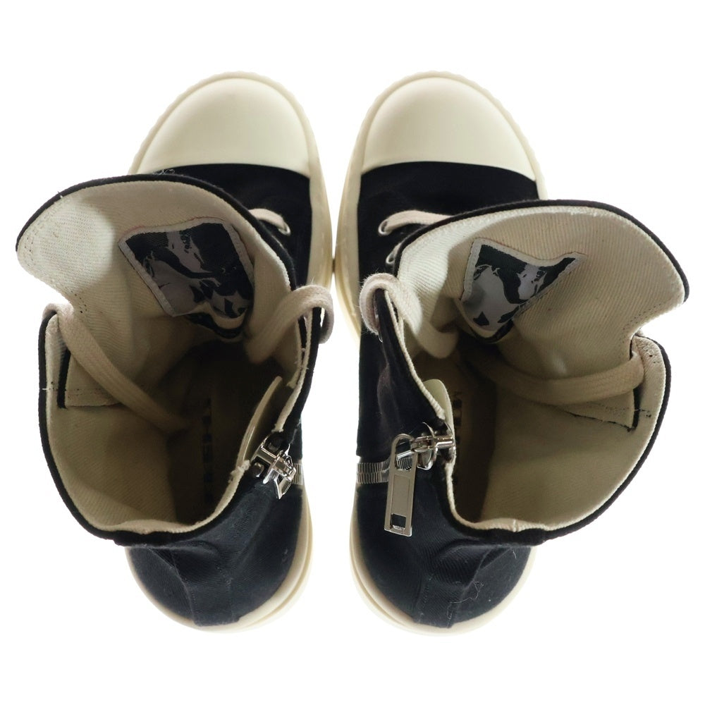 DRKSHDW(ダークシャドウ) DOUBLE BUMPER SNEAKS ダブルバンパー ジップアップハイカットスニーカー レディース ブラック/ホワイト DU02D2831