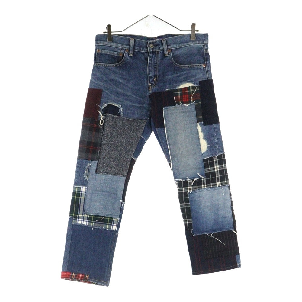 COMME des GARCONS JUNYA WATANABE MAN(コムデギャルソンジュンヤワタナベマン) 14AW 再構築 テーパードデニムパンツ ジーンズ インディゴ WN-F010 AD2014