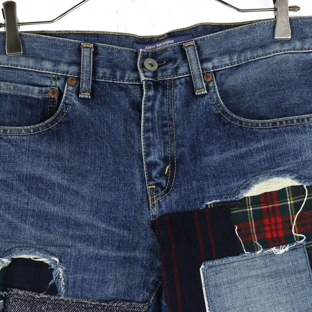 COMME des GARCONS JUNYA WATANABE MAN(コムデギャルソンジュンヤワタナベマン) 14AW 再構築 テーパードデニムパンツ ジーンズ インディゴ WN-F010 AD2014