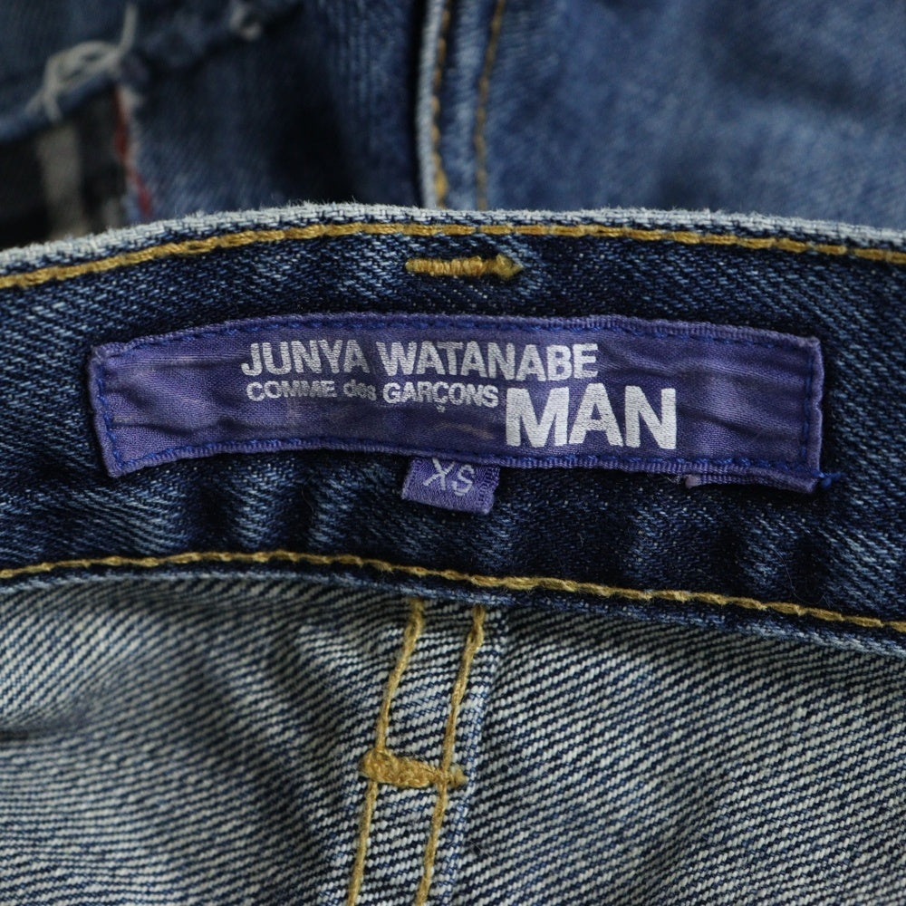 COMME des GARCONS JUNYA WATANABE MAN(コムデギャルソンジュンヤワタナベマン) 14AW 再構築 テーパードデニムパンツ ジーンズ インディゴ WN-F010 AD2014