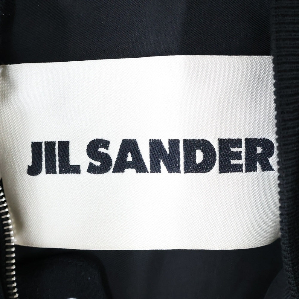 JIL SANDER(ジルサンダー) 21AW ジップ ウールボンバー ジャケット ブラック JSMT420912MT20060012