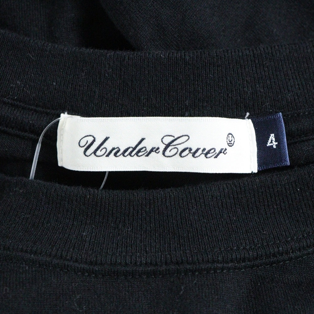 UNDERCOVER(アンダーカバー) 23AW DESTROY Patch Flower Tee デストロイパッチ フラワープリント 半袖Tシャツ ブラック UC2C3802