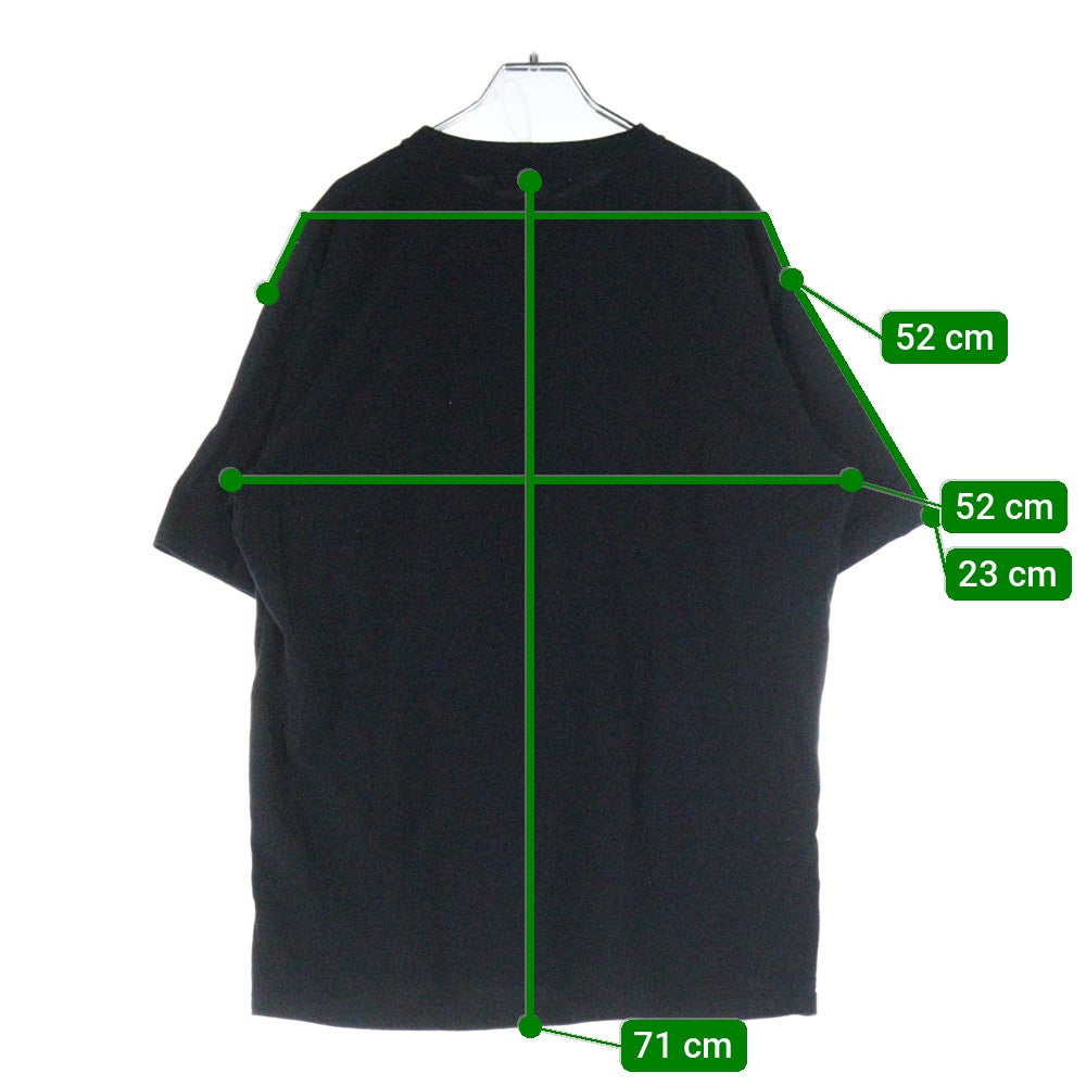 UNDERCOVER(アンダーカバー) 23AW DESTROY Patch Flower Tee デストロイパッチ フラワープリント 半袖Tシャツ ブラック UC2C3802