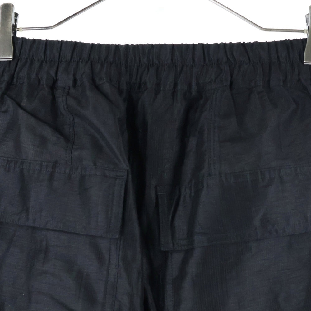 Rick Owens(リックオウエンス) 23SS RU01C4380 ナイロンサルエルロングパンツ ブラック