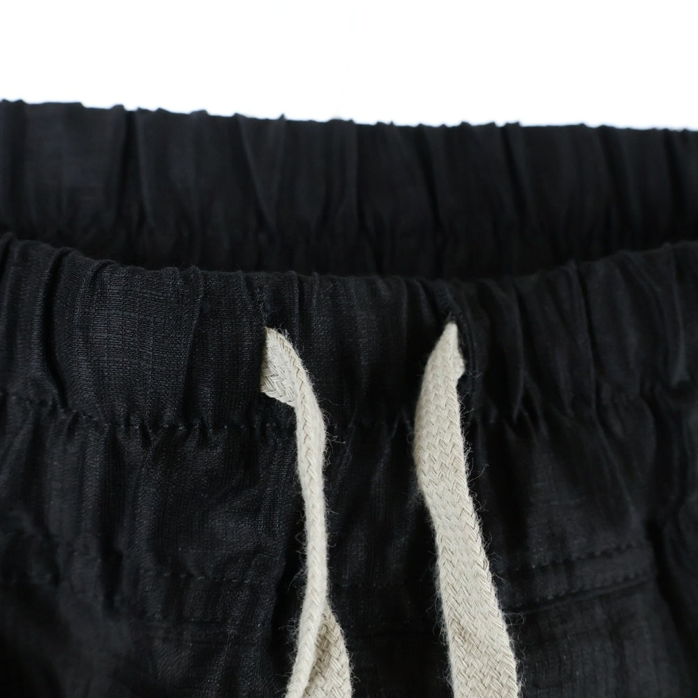 Rick Owens(リックオウエンス) 23SS RU01C4380 ナイロンサルエルロングパンツ ブラック