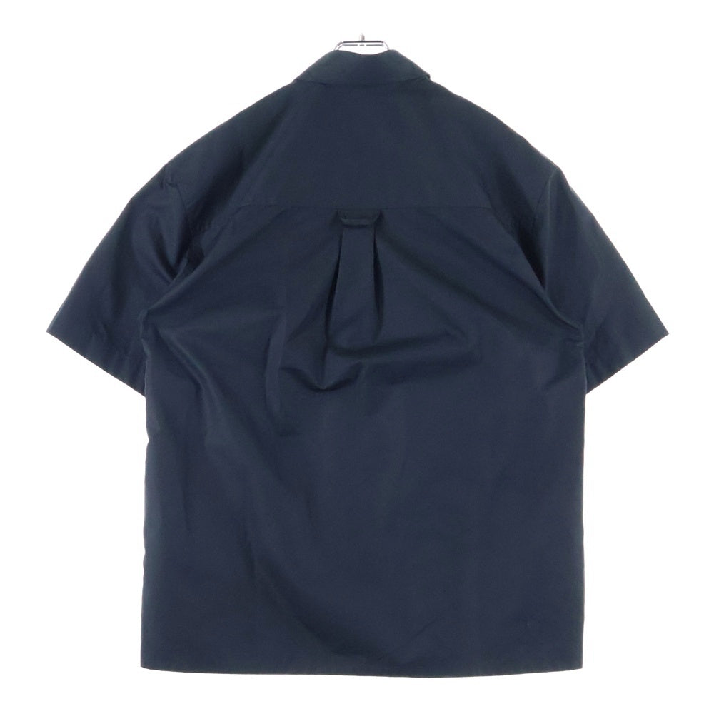 JIL SANDER(ジルサンダー) 21SS メタルピンポプリン 半袖シャツ ブラック JSMS740626MS24420011
