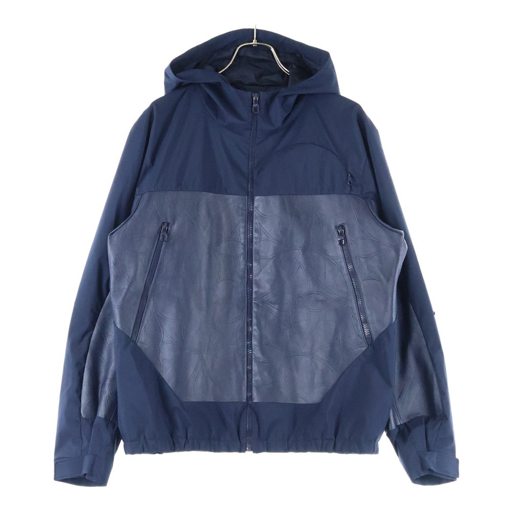 LOUIS VUITTON(ルイヴィトン) 22SS LVSE モノグラム フラワーミックス レザーブルゾン ジャケット ネイビー RM221Q IY5 HML52W