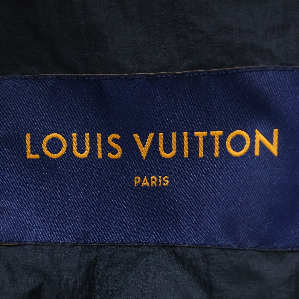 LOUIS VUITTON(ルイヴィトン) 22SS LVSE モノグラム フラワーミックス レザーブルゾン ジャケット ネイビー RM221Q IY5 HML52W