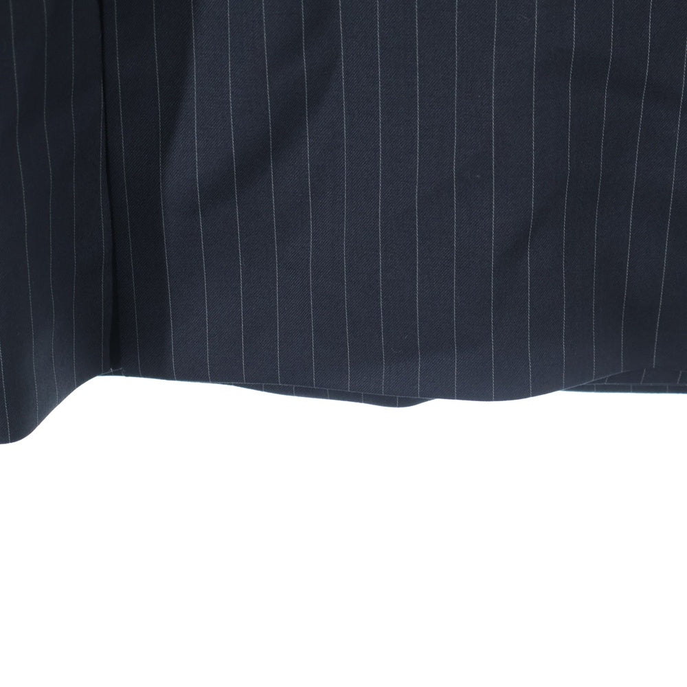 NO BRAND(ノーブランド) WOOL STRIPE JACKET ウール ストライプ テーラードジャケット ブラック EPMRL-JKT01