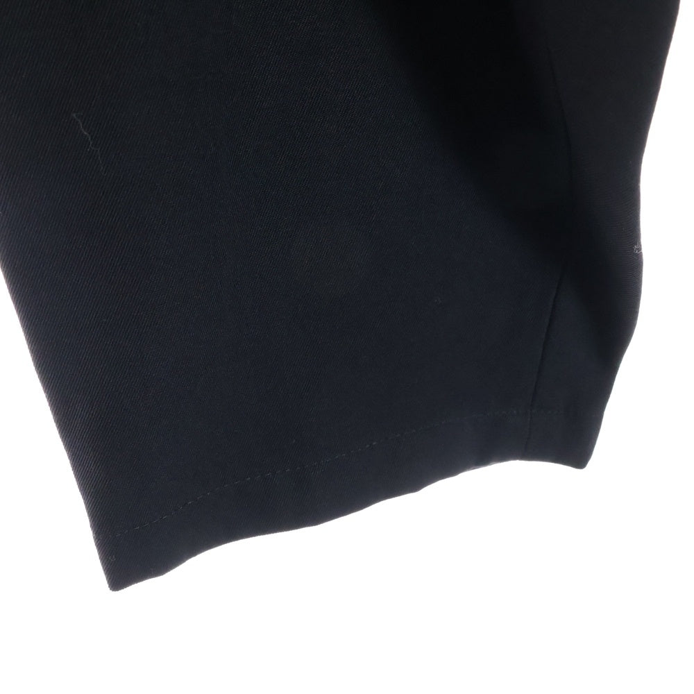 H BEAUTY&YOUTH(エイチ ビューティーアンドユース) ウール ストライプ テーパードパンツ ブラック 1214-217-8154