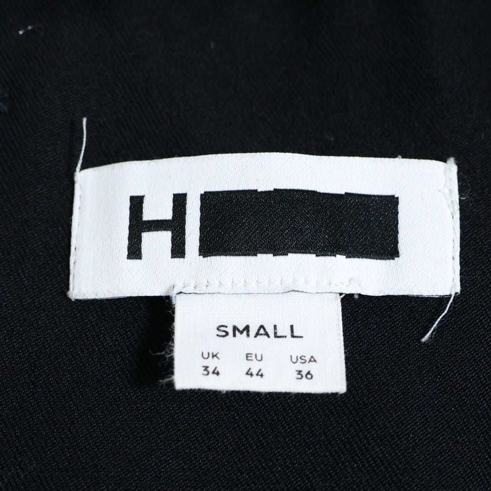 H BEAUTY&YOUTH(エイチ ビューティーアンドユース) ウール ストライプ テーパードパンツ ブラック 1214-217-8154