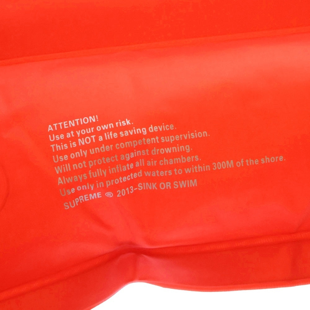 SUPREME(シュプリーム) 13SS Logo Inflatable Raft ロゴ インフレータブル ラフト レッド