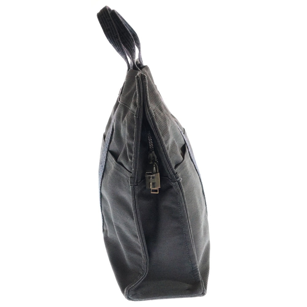 HERMES(エルメス) Herline Tote MM エールライン MM キャンバス スナップボタン トートバッグ ハンドバック グレー