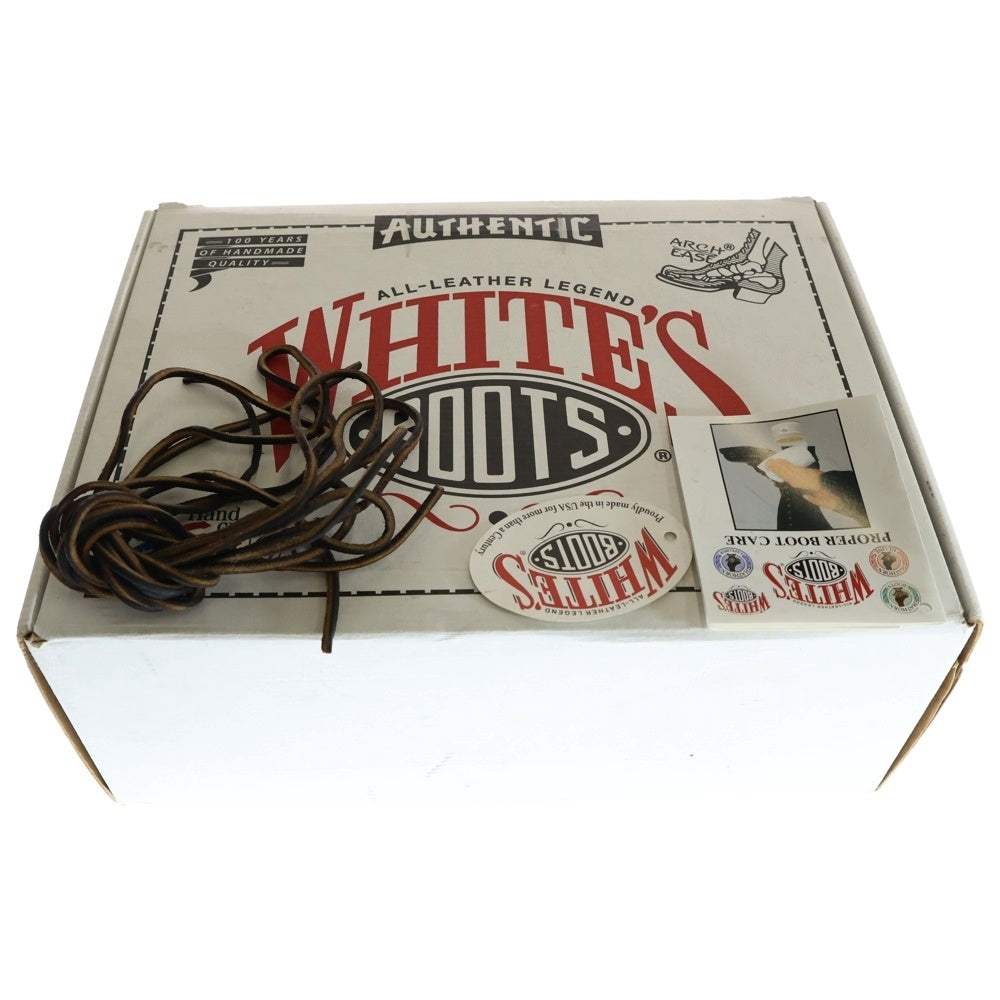WHITE'S BOOTS(ホワイツブーツ) SMOKE JUMPER スモークジャンパー レザー ハイカット レースアップブーツ ブラック 375-MV