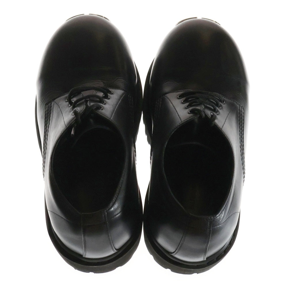 BALENCIAGA(バレンシアガ) STOMPER DERBY SHOES ストンパー ラウンドトゥ メタルロゴ レザーダービーシューズ ブラック 807326