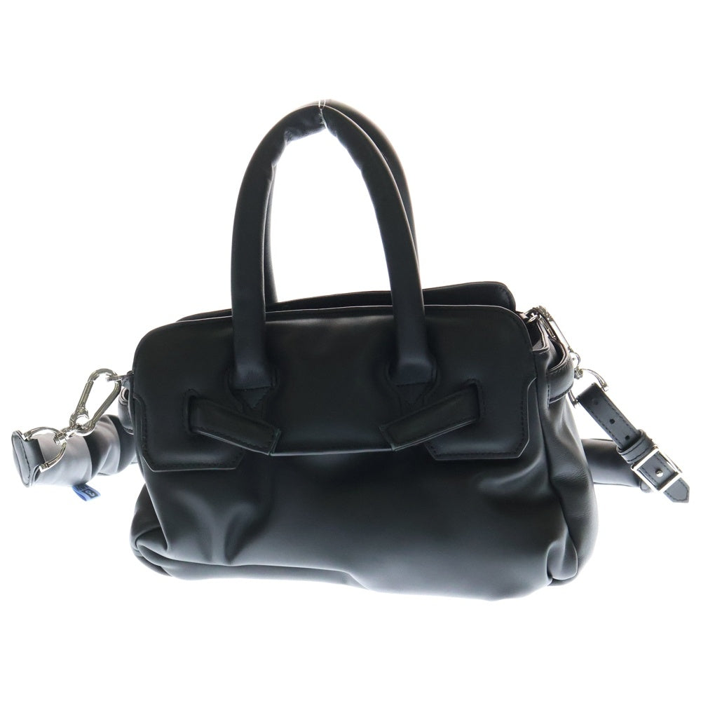 MAISON MIHARAYASUHIRO(メゾンミハラヤスヒロ) Puffer Hand Bag 2Way パファー レザー ショルダー ハンドバッグ ブラック