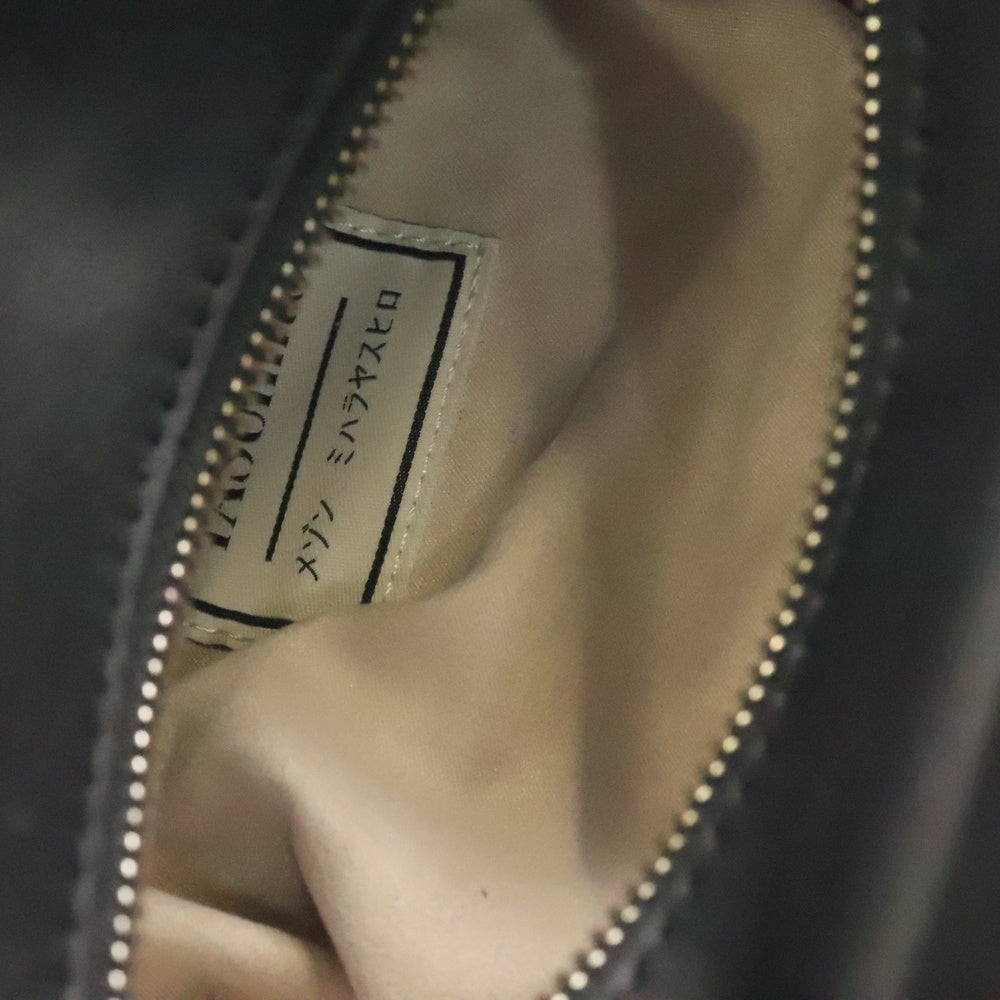 MAISON MIHARAYASUHIRO(メゾンミハラヤスヒロ) Puffer Hand Bag 2Way パファー レザー ショルダー ハンドバッグ ブラック