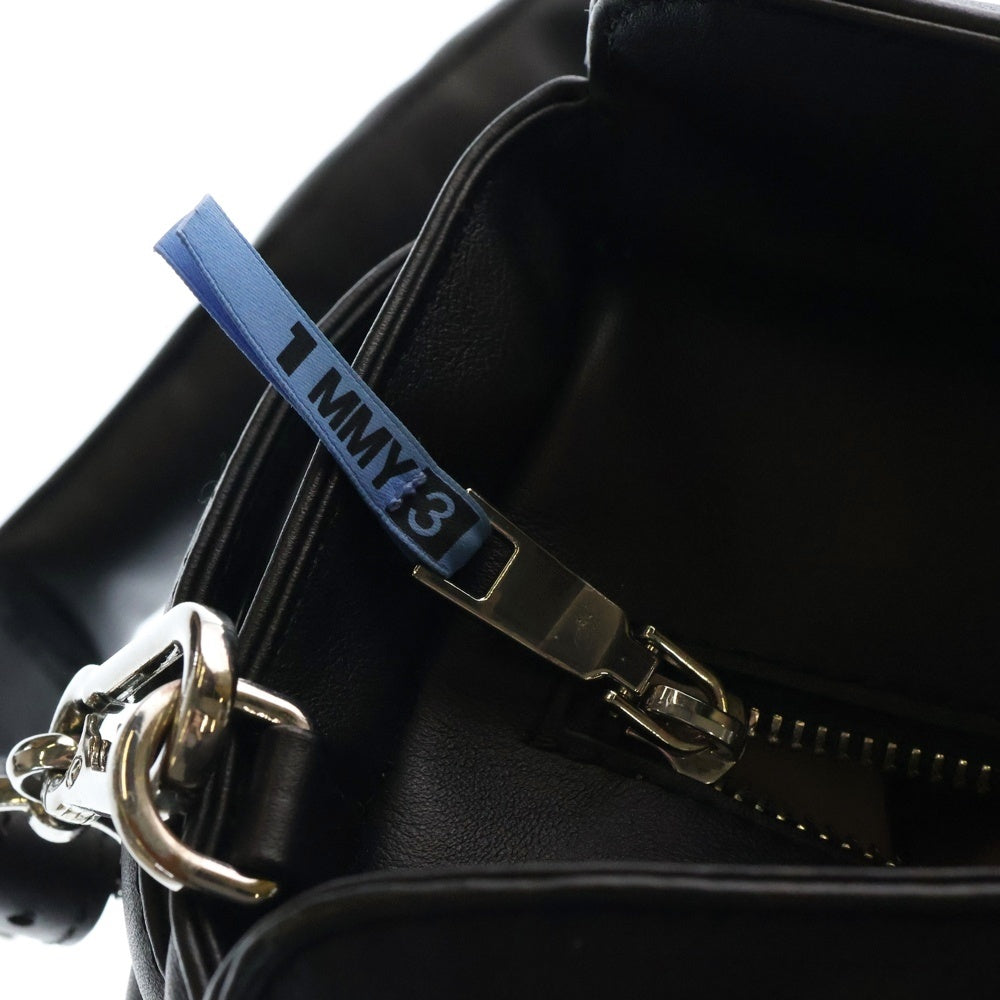 MAISON MIHARAYASUHIRO(メゾンミハラヤスヒロ) Puffer Hand Bag 2Way パファー レザー ショルダー ハンドバッグ ブラック