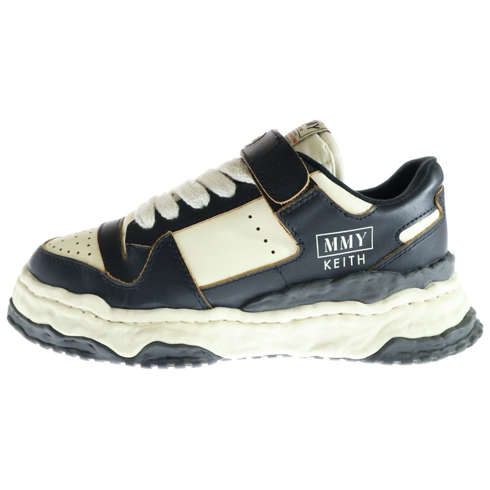 MAISON MIHARAYASUHIRO(メゾンミハラヤスヒロ) KEITH OG Sole Leather Low-top Sneaker キース レザー ローカットスニーカー ブラック A13FW702