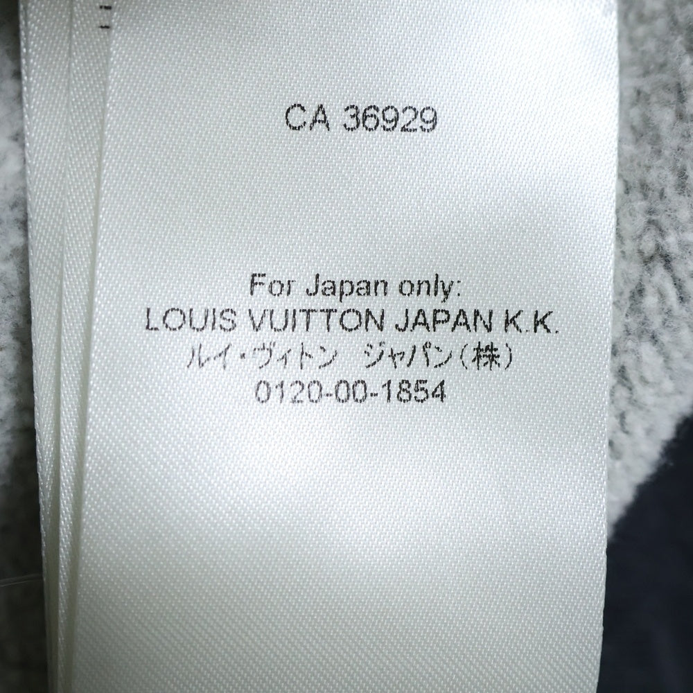 LOUIS VUITTON(ルイヴィトン) 24SS LOGO PRINT PARKA ロゴプリント スウェットパーカー プルオーバー フーディ グレー RM241MQ UYR HQY47W
