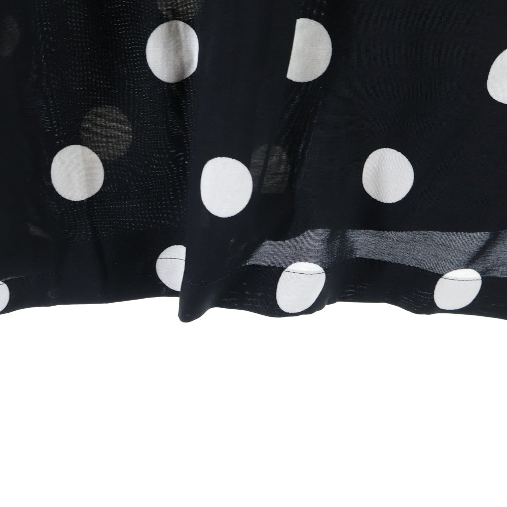 WACKO MARIA(ワコマリア) DOTS HAWAIIAN SHIRT L/S ドット柄 総柄 ハワイアン オープンカラー 長袖シャツ ブラック/ホワイト