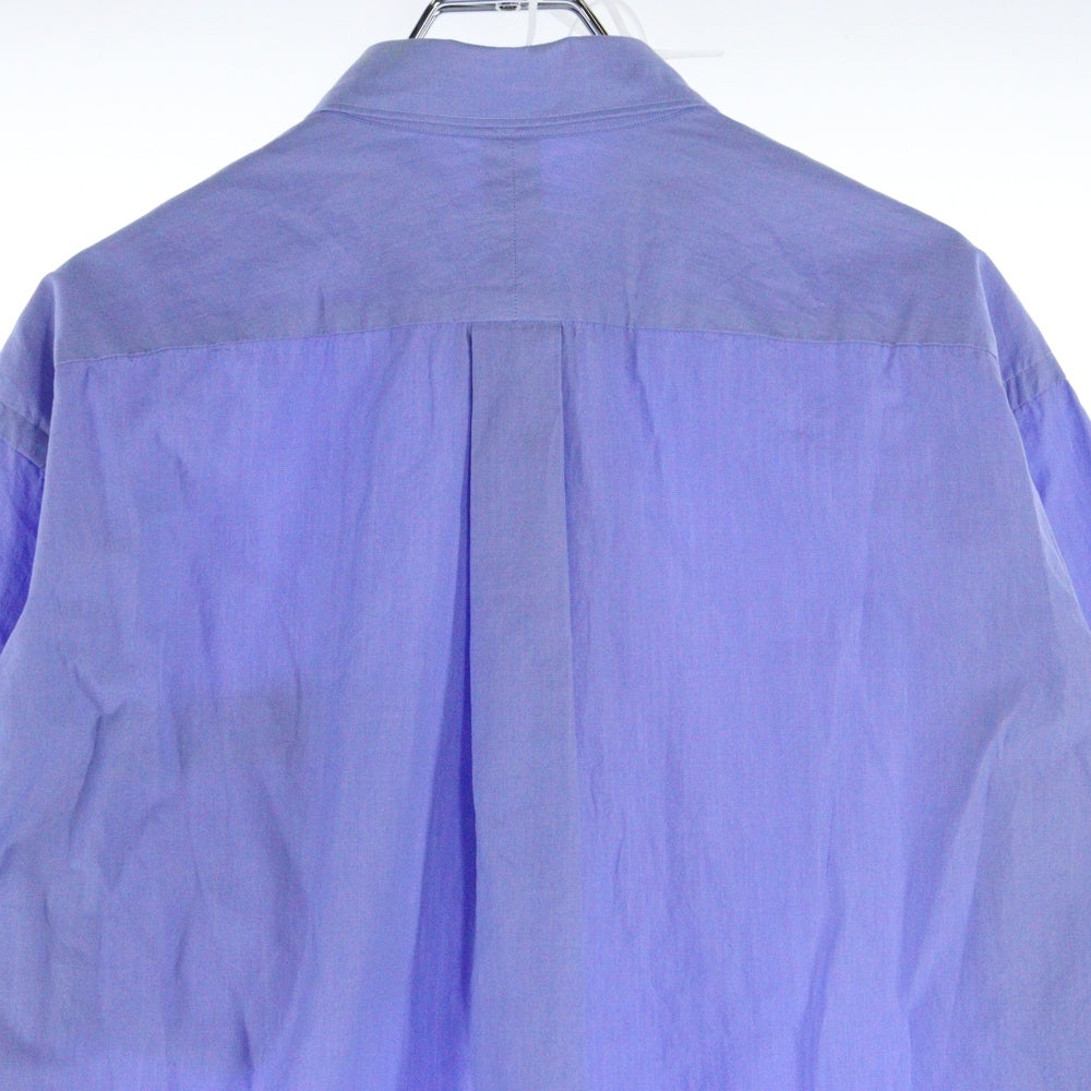 COMOLI(コモリ) 20AW レギュラーカラー 胸ポケット 長袖シャツ ブルー R01-02001