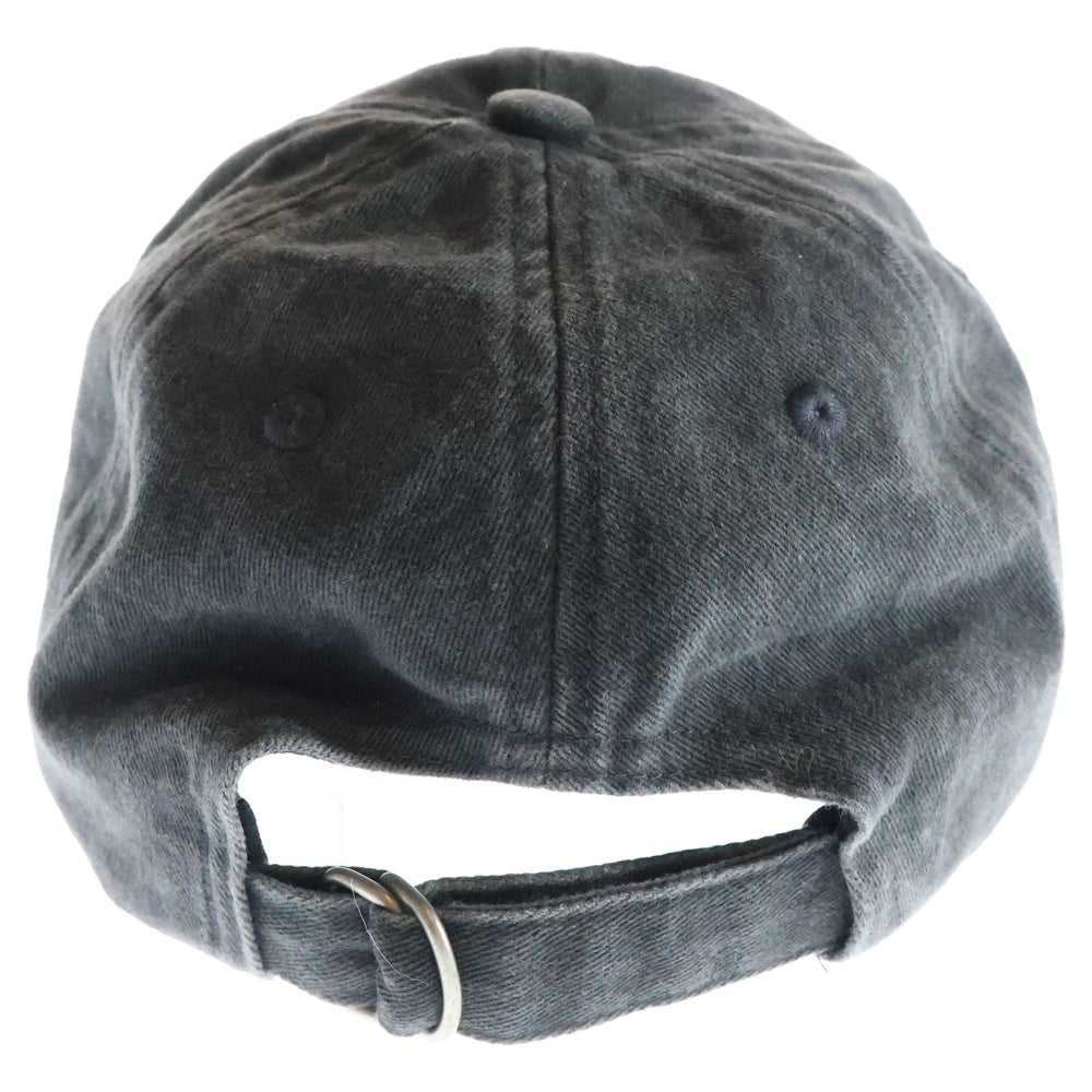 Acne Studios(アクネ ストゥディオズ) 24SS ロゴエンブロイダリー デニム キャップ ブラック FN-UX-HATS000240