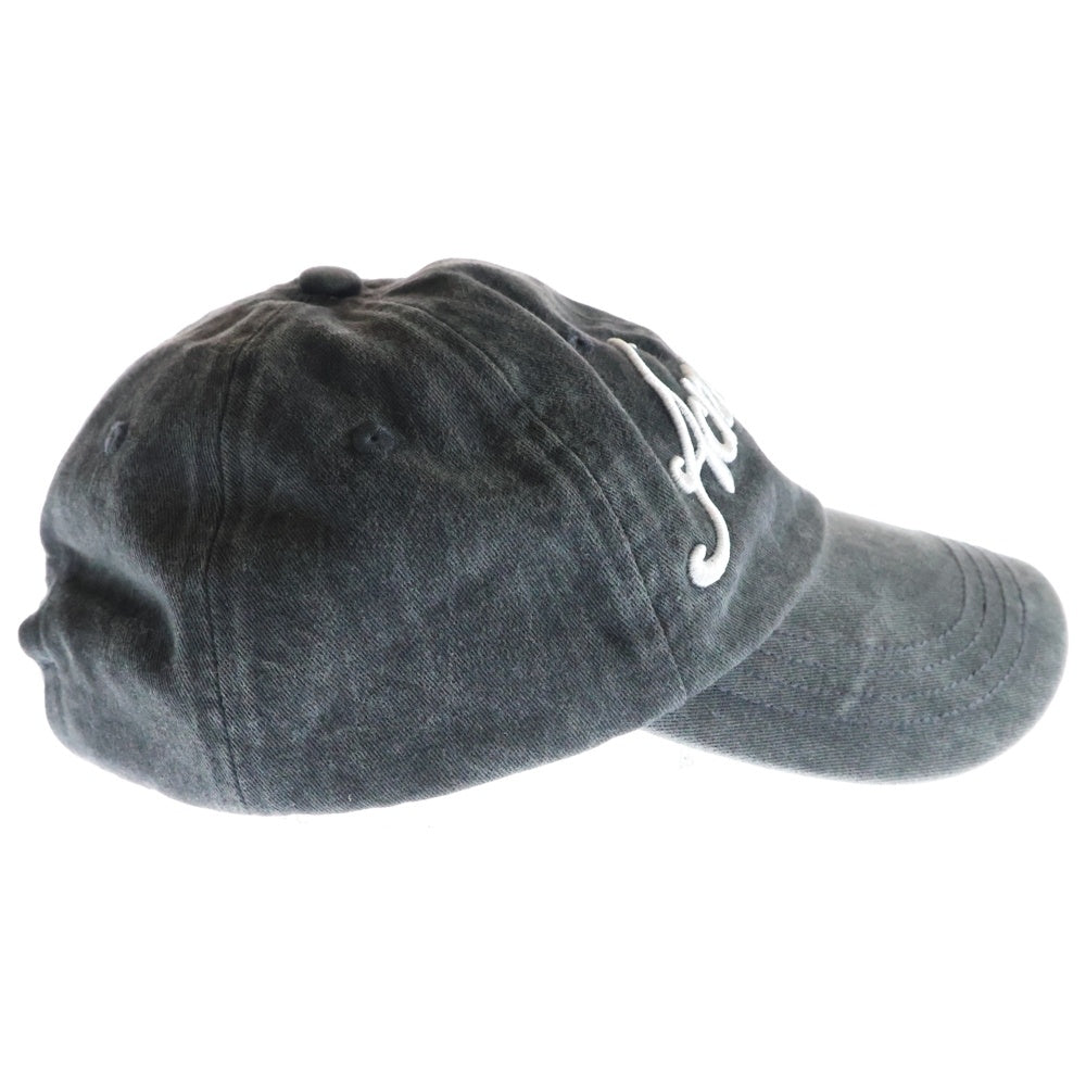 Acne Studios(アクネ ストゥディオズ) 24SS ロゴエンブロイダリー デニム キャップ ブラック FN-UX-HATS000240