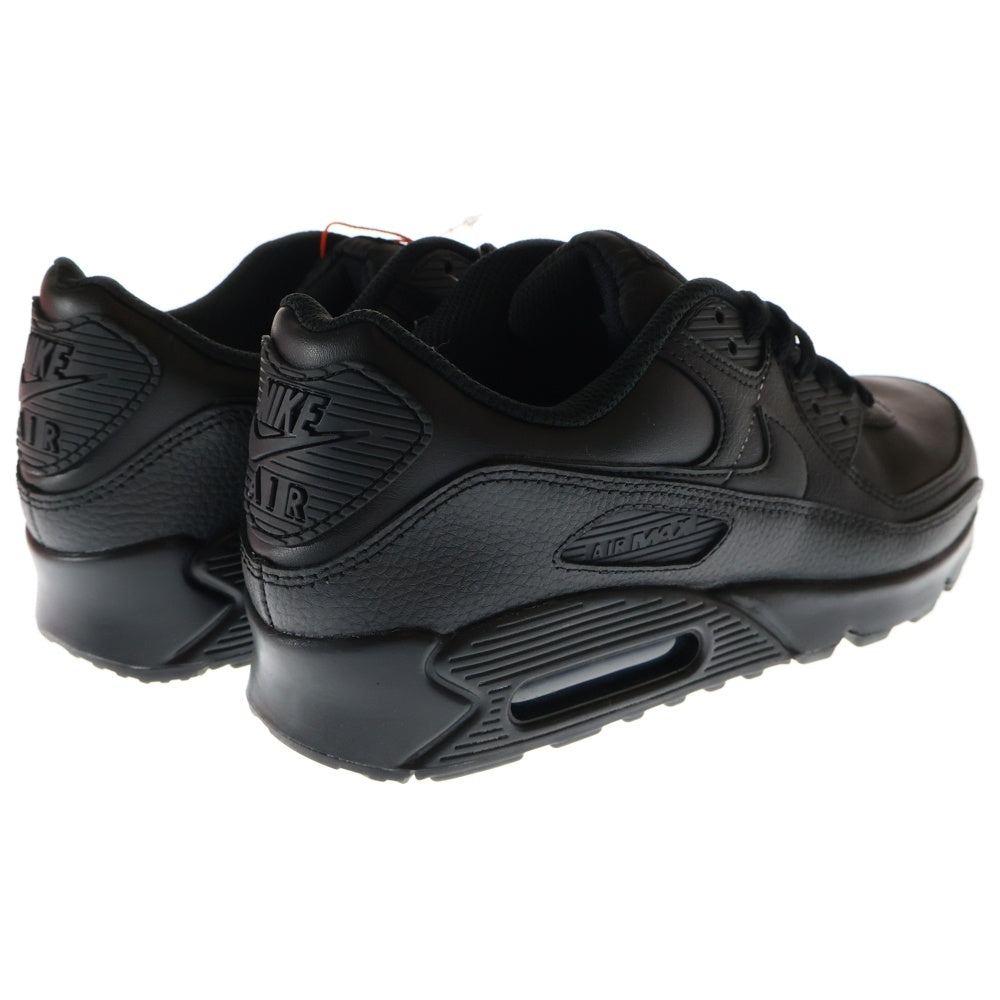 NIKE(ナイキ) AIR MAX 90 LTR TRIPLE BLACK エアマックス90 レザー トリプルブラック ローカットスニーカー ブラック US9/27.0cm CZ5594-001