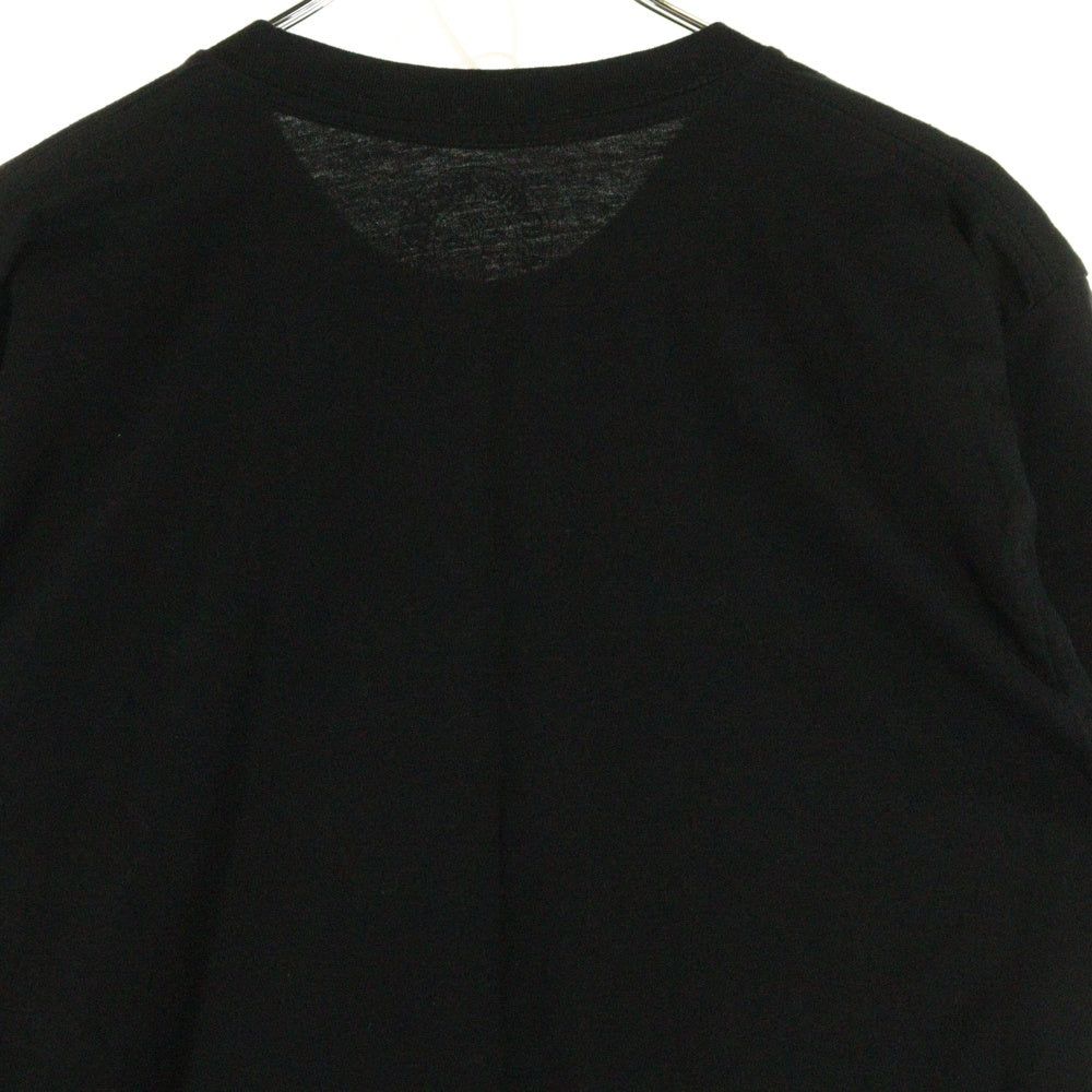 CHROME HEARTS(クロムハーツ) FOTI SCROLL LOGO TEE フォティー スカルロゴプリント クルーネック半袖Tシャツ カットソー ブラック/パープル