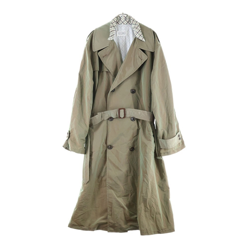 Maison Margiela 14(メゾンマルジェラ) 19SS チェックライナー 2WAY トレンチコート アウター カーキ S30FZ0009