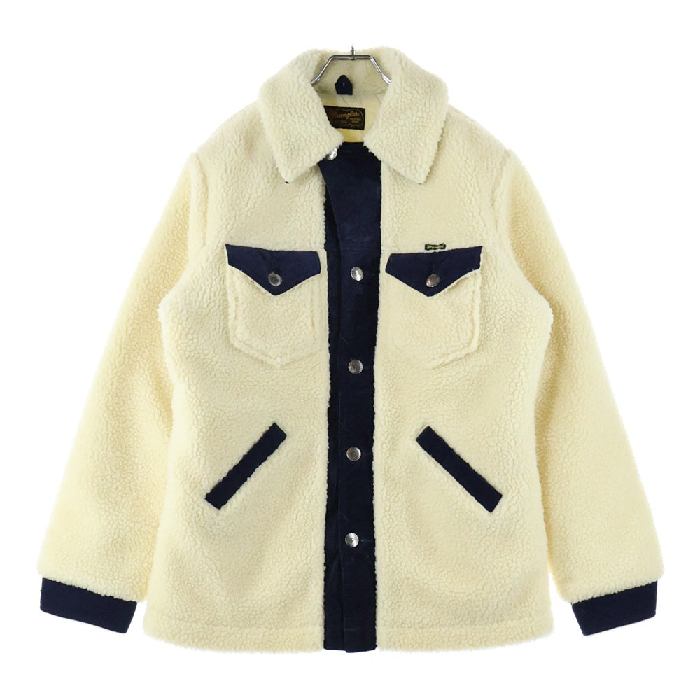 Wrangler(ラングラー) 18AW ナノユニバース別注 マルチポケット ボアランチコート アイボリー WS9147