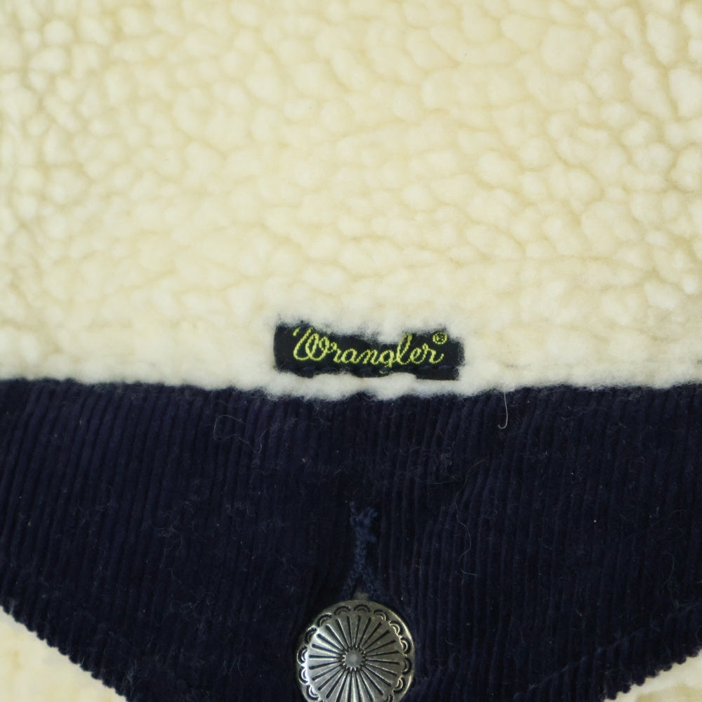 Wrangler(ラングラー) 18AW ナノユニバース別注 マルチポケット ボアランチコート アイボリー WS9147