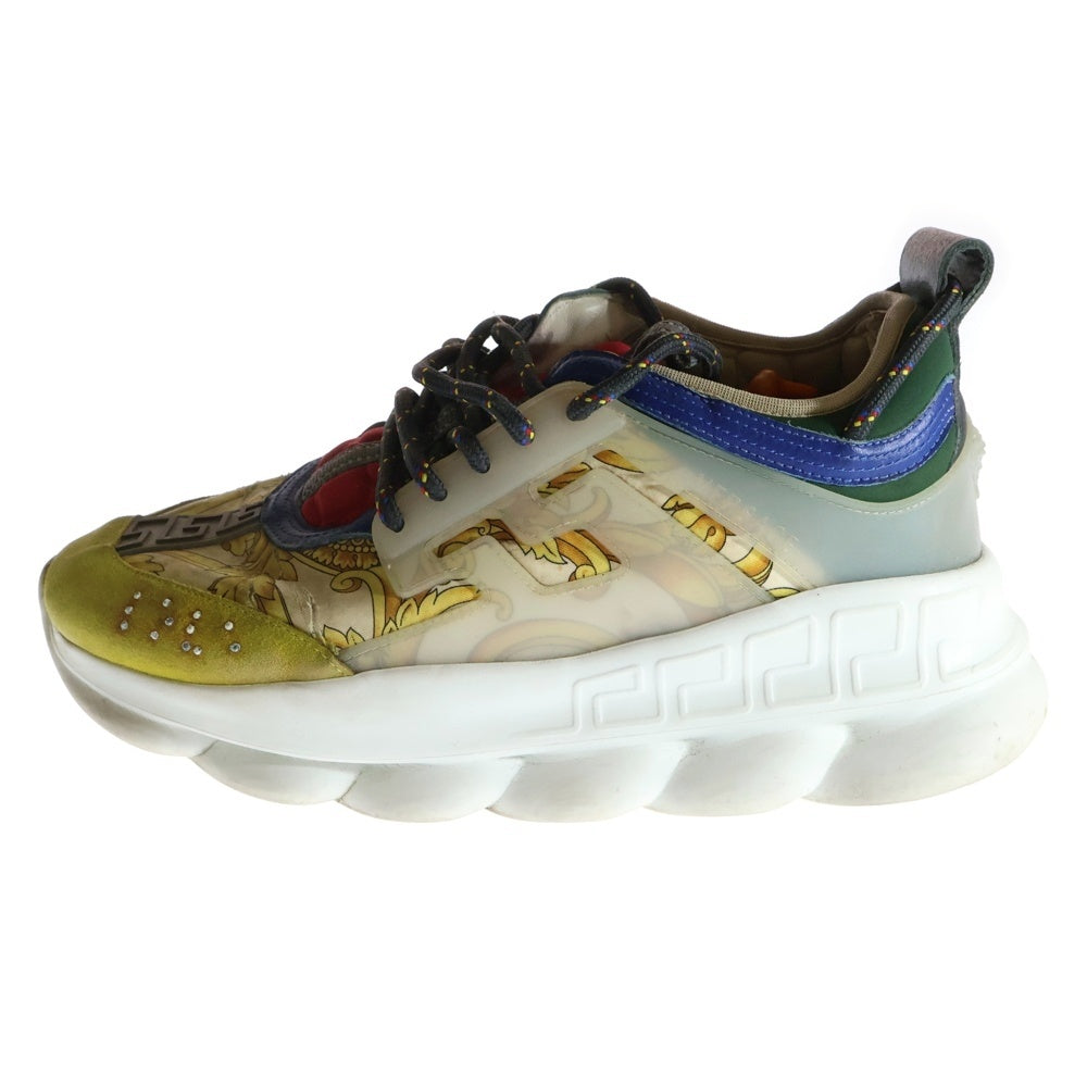 VERSACE(ヴェルサーチ) CHAIN REACTION MULTI-COLOR RUBBER SUEDE チェーン リアクション ラバー スウェード ローカットスニーカー マルチカラー