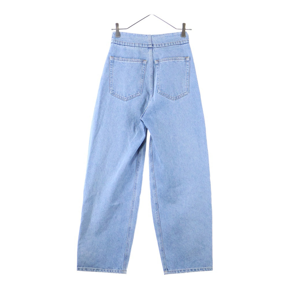 MM6 Maison Margiela(エムエムシックスメゾンマルジェラ) ミッドライズ クロップドデニムパンツ ボタンフライ レディース インディゴ S52LA0212