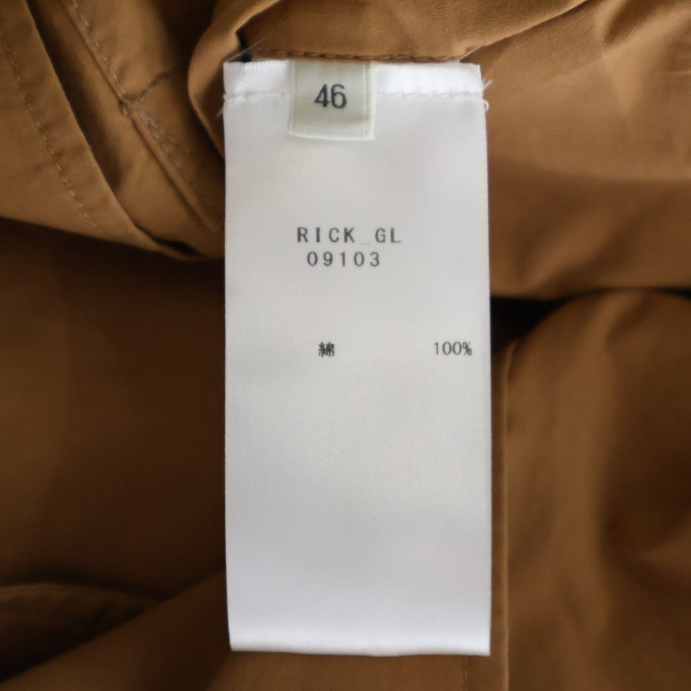 Bagutta(バグッタ) コットン シングルテーラードジャケット ブラウン RICK_GL 09103