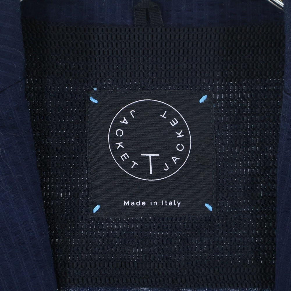 T-JACKET(ティー ジャケット) T-JACKET (ティージャケット) ストライプ柄 シングルテーラードジャケット ネイビー 51G419JR